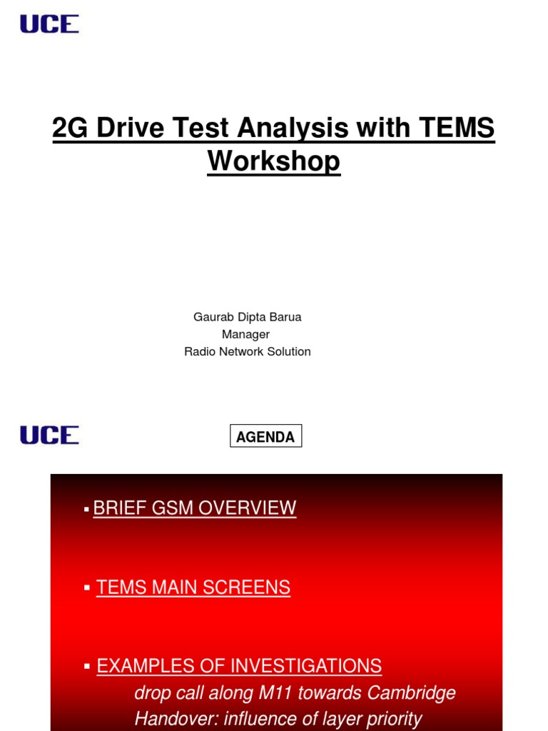 2G Drive Test Analysis With TEMS Mar2006 PDF Gsm