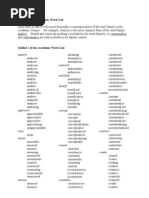 570 Academic Word List For IELTS