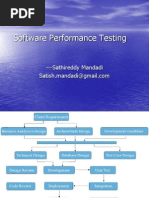 Software Performance Testing: - Sathireddy Mandadi