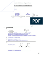 Organic Rxn and Mechanisms Rev Soln