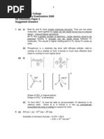 Pioneer Junior College JC2 Preliminary Examination 2008 H2 Chemistry Paper 2 Suggested Answers