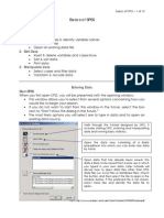 Learn How To: 1. Enter Data: Basics of SPSS