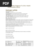 IDLH Values for Hazardous Substances | PDF