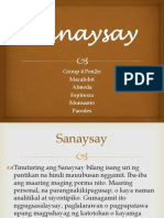 Sanaysay Sa Panahon NG Mga KASTILA