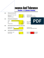 Allowances&TolerancesInch Metric ISO