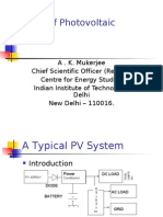 Design of Photo Voltaic Systems