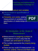 4185 4185 Scale of Measurement, Reliability&Validity