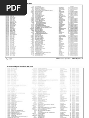Us Civil Aircraft Register Dec 1999 Part 8 Of 8 - 