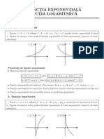 Functia Exponentiala Si Logaritmica PDF