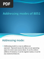 Addressing Modes of 8051