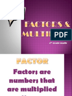 Factors and Multiples Powerpoint
