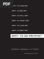 Download Want to Go Private by Sarah Littman Excerpt by I Read YA SN157023389 doc pdf