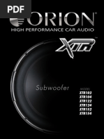 XTR102 Subwoofer Orion