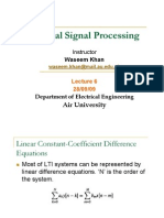 Digital Signal Processing: Air University