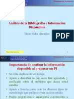 SESIÓN 6 Análisis de la Bibliografía e Información Disponibl