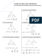 Asemanare Si Relatii Metrice PDF