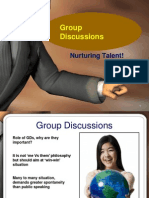 Group Discussions: Nurturing Talent!