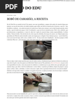 BOBÓ DE CAMARÃO, A RECEITA _ BUTECO DO EDU