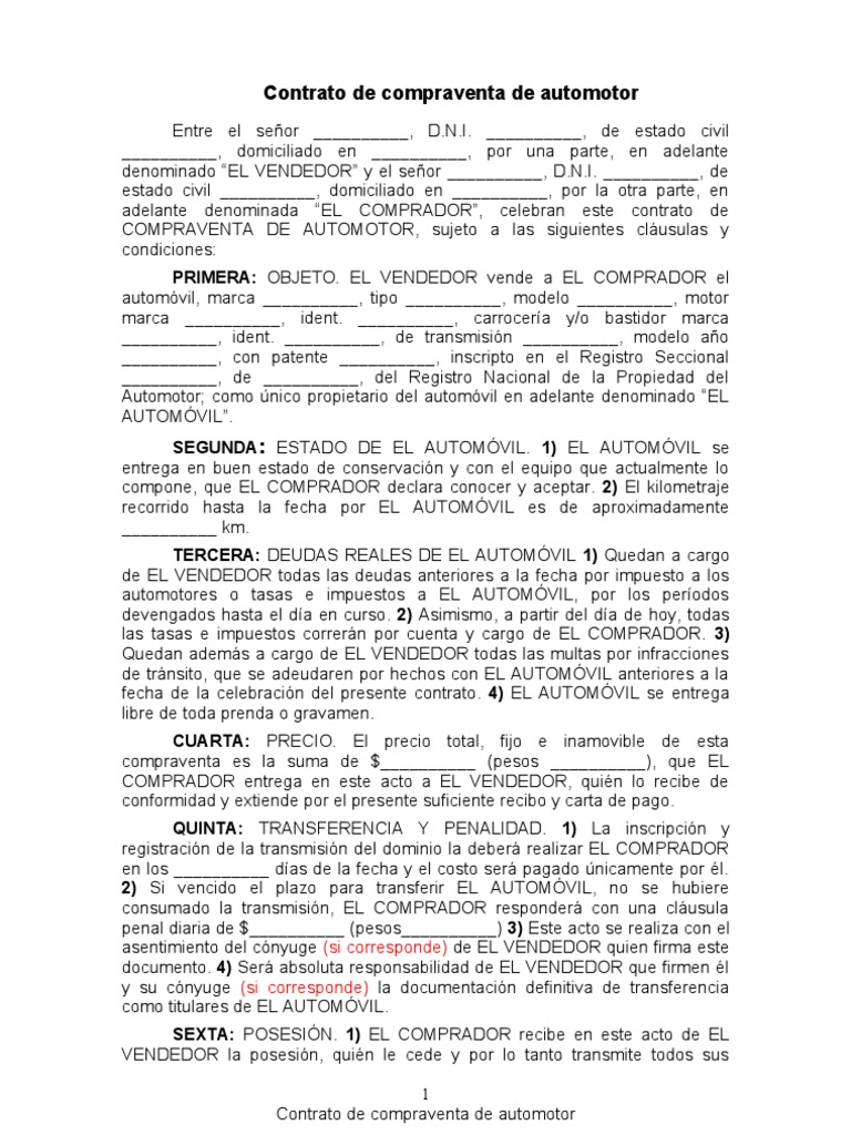 Contrato de Compraventa de Automotor[1]