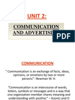 Unit 2 - Communication and Advertising