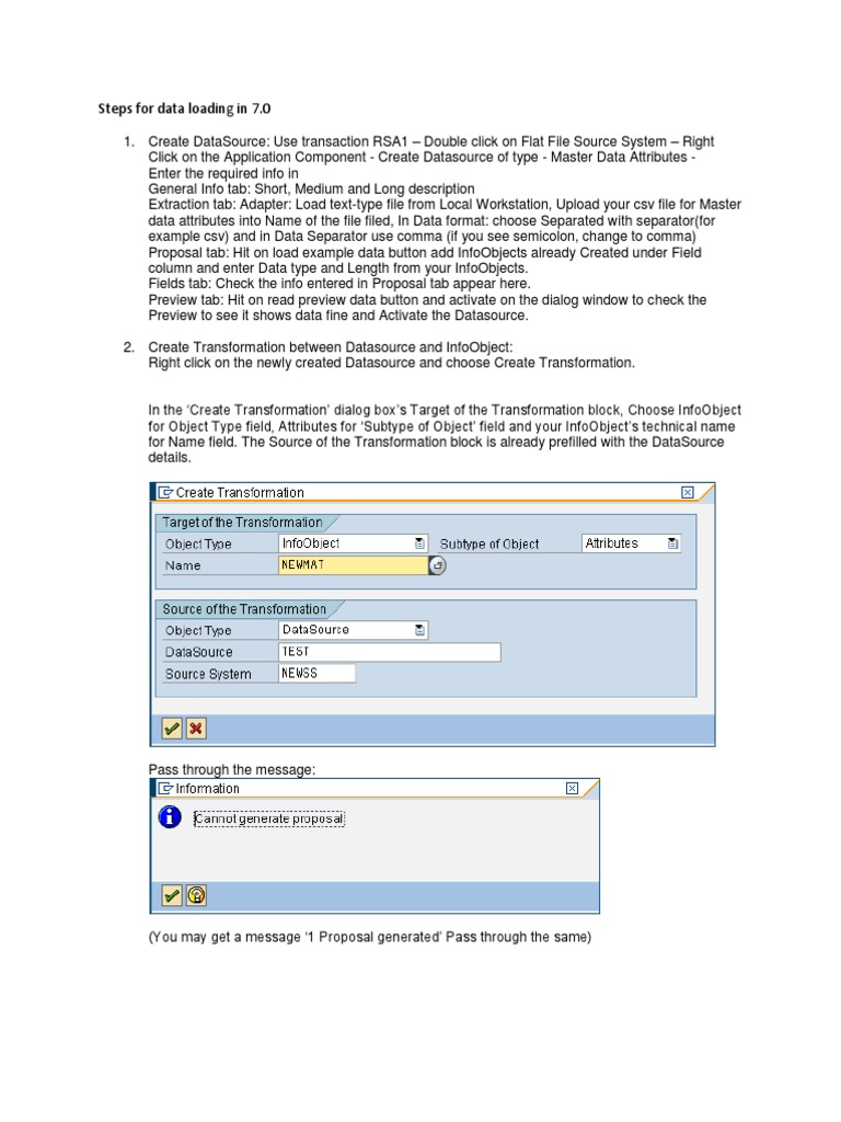 11.steps For Master Data Loading PDF | PDF | Comma Separated Values ...