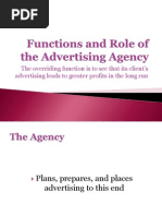 Functions and Role of The Advertising Agency