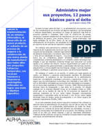 Administracion de Proyectos - 12 Pasos Basicos para El Exito