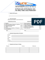 Formulario Proyecto estudiantil 2013