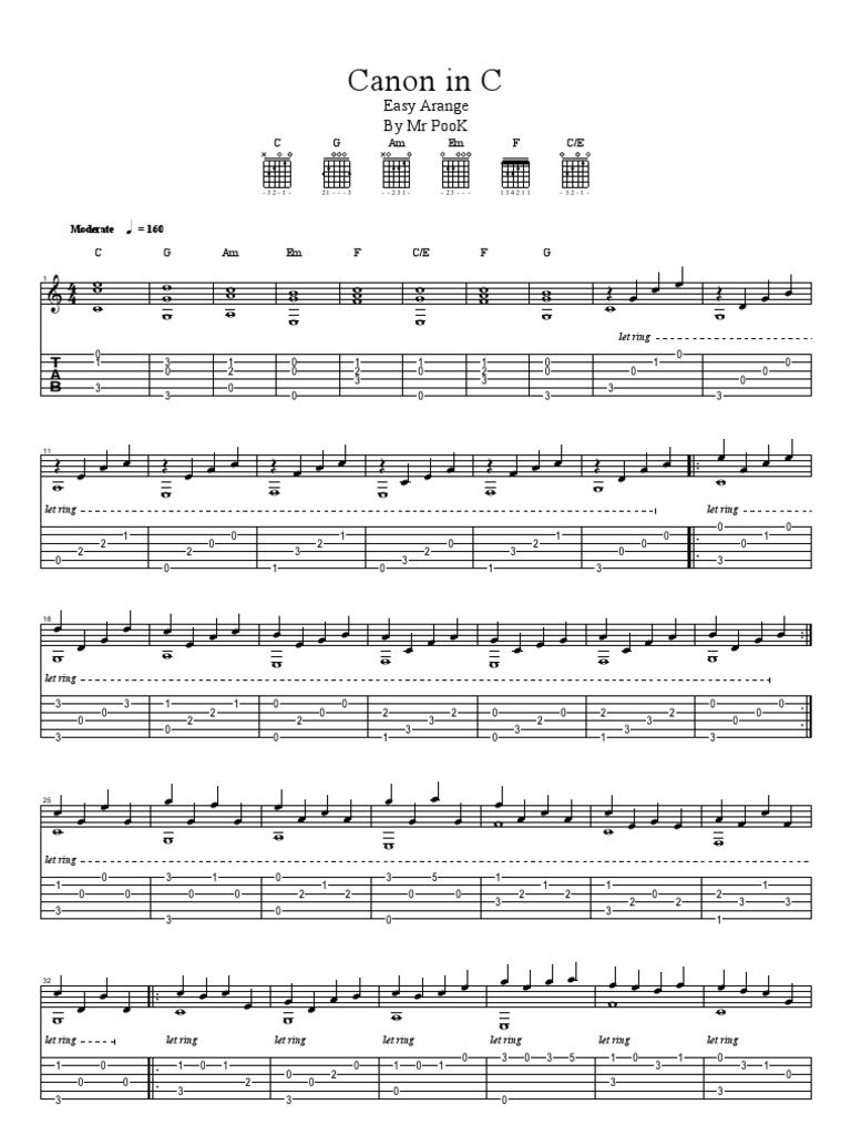 Canon in C | PDF