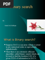 Download Binary search by Junaid khan SN15707584 doc pdf