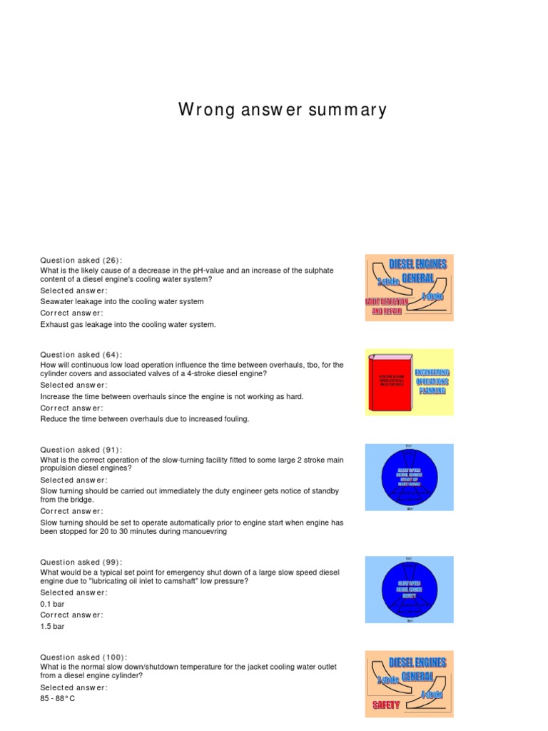 Diesel Engine Operation and Shutdown Insights | PDF | Technology ...