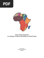 Africa Power Explained:
An Analysis of Africa’s Dismissal as a World Power