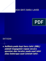 Asfiksia Pada Bayi Baru Lahir