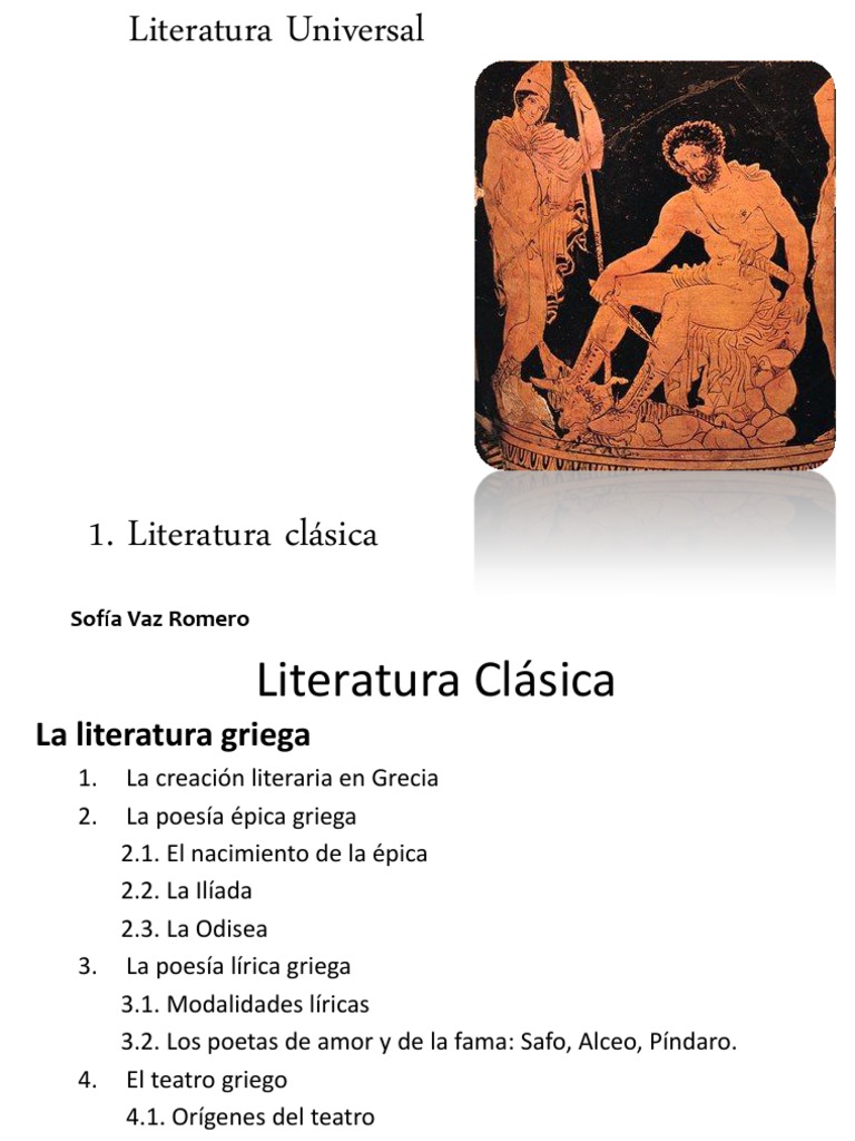 literatura clásica | Poesía lírica | Poesía épica