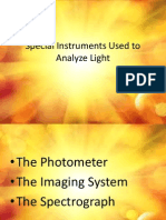 Special Instruments Used to Analyze Light