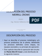 Descripción Del Proceso Merrill Crowe