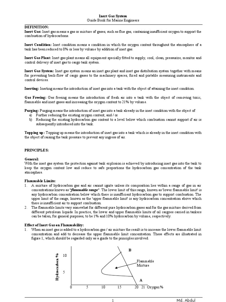 Inert Gas System | PDF | Oil Tanker | Valve