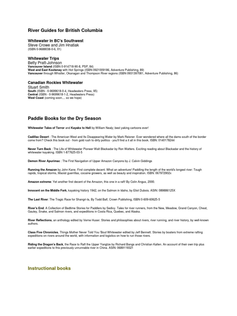 Essential River Guides and Resources | PDF | Columbia River | River