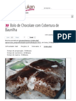 Bolo de Chocolate Com Cobertura de Baunilha - Dieta Dukan Receitas