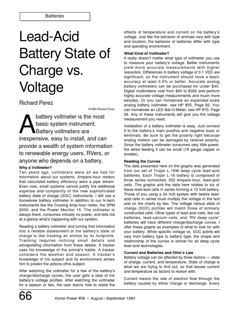 Lead Acid Battery Charging Graphs PDF