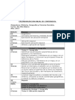 Calendarizacion Anual de Contenidos Historia 4to