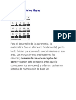 Matematica de Los Mayas