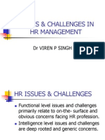 Issues & Challenges in HR Management: DR Viren P Singh