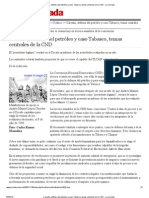 Carestía, defensa del petróleo y caso Tabasco, temas centrales de la CND - La Jornada