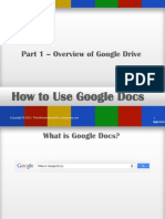 How To Use Google Docs - Part 1: Overview of Google Drive