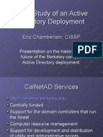 Case Study of An Active Directory Deployment