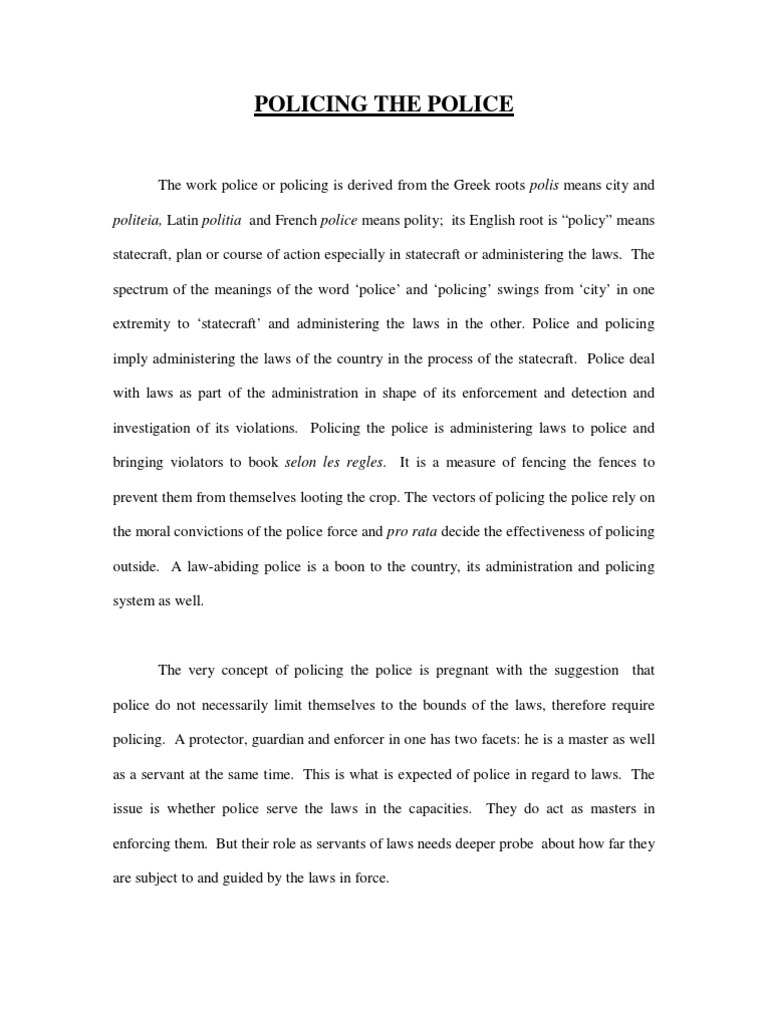 police station essay in english