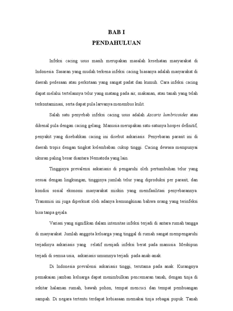 Laporan Kasus Ascariasis MO TI