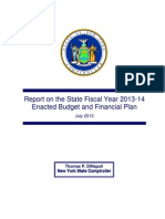 NYS Comptroller Report On Fiscal Year 2013-14