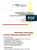 Medienresonanzanalyse Datenqualitätsmanagement